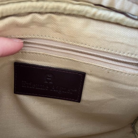 Etienne Aigner Tan and Brown Crossbody Bag - Picture 9 of 15